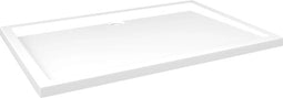 vidaXL - Douchebak - rechthoekig - 80x120 - cm - ABS - wit
