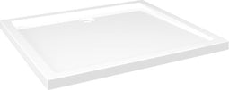 vidaXL - Douchebak - rechthoekig - 80x90 - cm - ABS - wit