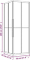 vidaXL - Douchecabine - 70x70x180 - cm - mat - ESG