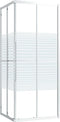vidaXL - Douchecabine - 80x70x180 - cm - ESG