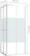 vidaXL - Douchecabine - 80x70x180 - cm - ESG
