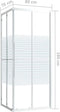 vidaXL - Douchecabine - 80x70x180 - cm - ESG