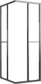 vidaXL - Douchecabine - 80x70x180 - cm - halfmat - ESG - zwart