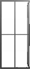 vidaXL - Douchecabine - 80x70x180 - cm - halfmat - ESG - zwart