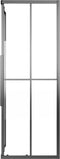vidaXL - Douchecabine - 80x70x180 - cm - halfmat - ESG - zwart