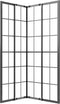 vidaXL - Douchecabine - 80x70x180 - cm - mat - ESG - zwart