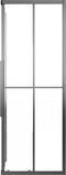 vidaXL - Douchecabine - 80x70x180 - cm - mat - ESG - zwart