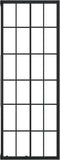 vidaXL - Douchecabine - 80x70x180 - cm - mat - ESG - zwart