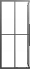 vidaXL - Douchecabine - 80x70x180 - cm - mat - ESG - zwart