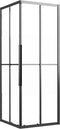 vidaXL - Douchecabine - 80x80x180 - cm - halfmat - ESG - zwart
