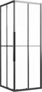 vidaXL - Douchecabine - 80x80x180 - cm - mat - ESG - zwart