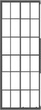 vidaXL - Douchecabine - 80x80x180 - cm - mat - ESG - zwart