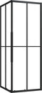 vidaXL - Douchecabine - strepen - 80x70x180 - cm - ESG - zwart