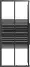 vidaXL - Douchecabine - strepen - 80x70x180 - cm - ESG - zwart