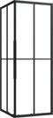 vidaXL - Douchecabine - strepen - 80x80x180 - cm - ESG - zwart