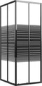 vidaXL - Douchecabine - strepen - 90x70x180 - cm - ESG - zwart