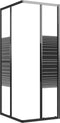 vidaXL - Douchecabine - strepen - 90x70x180 - cm - ESG - zwart