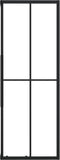 vidaXL - Douchecabine - strepen - 90x70x180 - cm - ESG - zwart