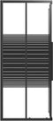 vidaXL - Douchecabine - strepen - 90x70x180 - cm - ESG - zwart