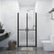 vidaXL - Douchedeur - (68-71)x190 - cm - ESG - transparant