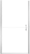 vidaXL - Douchedeur - 91x195 - cm - gehard - glas