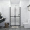 vidaXL - Douchedeur - (93-96)x190 - cm - ESG - transparant