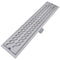 vidaXL - Douchegoot - rechthoekig - golf - 630x140 - mm - roestvrij - staal