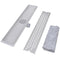 vidaXL - Douchegoot - rechthoekig - golf - 630x140 - mm - roestvrij - staal