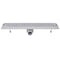 vidaXL - Douchegoot - rechthoekig - golf - 630x140 - mm - roestvrij - staal
