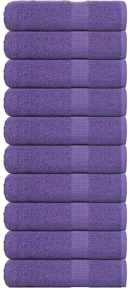 vidaXL - Douchehanddoeken - 10 - st - 70x140 - cm - 360 - g/m² - 100% - katoen - paars