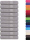 vidaXL - Douchehanddoeken - 10 - st - 70x140 - cm - 360 - g/m² - 100% - katoen - grijs