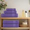 vidaXL - Douchehanddoeken - 10 - st - 70x140 - cm - 360 - g/m² - 100% - katoen - paars