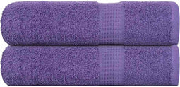 vidaXL - Douchehanddoeken - 2 - st - 70x140 - cm - 360 - g/m² - 100% - katoen - paars