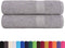 vidaXL - Douchehanddoeken - 2 - st - 70x140 - cm - 360 - g/m² - 100% - katoen - grijs