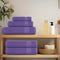 vidaXL - Douchehanddoeken - 4 - st - 70x140 - cm - 360 - g/m² - 100% - katoen - paars