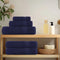 vidaXL - Douchehanddoeken - 4 - st - 70x140cm - 360 - g/m² - 100% - katoen - marineblauw