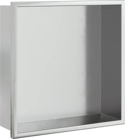 vidaXL - Douchenis - 32x32x9 - cm - roestvrijstaal - geborsteld - zilverkleurig