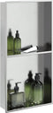vidaXL - Douchenis - 32x62x9 - cm - roestvrijstaal - geborsteld - zilverkleurig