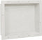 vidaXL - Douchenis - met - 2 - vakken - 41x69x9 - cm - hoogglans - wit
