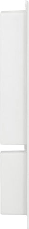 vidaXL - Douchenis - met - 2 - vakken - 41x69x9 - cm - hoogglans - wit