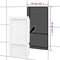 vidaXL - Douchenis - met - 2 - vakken - 41x69x9 - cm - hoogglans - wit