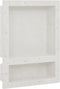 vidaXL - Douchenis - met - 2 - vakken - 41x69x9 - cm - hoogglans - wit