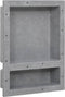 vidaXL - Douchenis - met - 3 - vakken - 41x99x9 - cm - matwit
