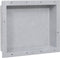 vidaXL - Douchenis - met - 3 - vakken - 41x99x9 - cm - matwit