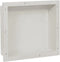 vidaXL - Douchenis - met - 3 - vakken - 41x99x9 - cm - matwit