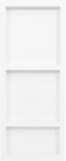 vidaXL - Douchenis - met - 3 - vakken - 41x99x9 - cm - matwit