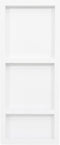 vidaXL - Douchenis - met - 3 - vakken - 41x99x9 - cm - matwit