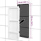 vidaXL - Douchenis - met - 3 - vakken - 41x99x9 - cm - matwit