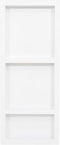 vidaXL - Douchenis - met - 3 - vakken - 41x99x9 - cm - matwit