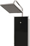 vidaXL - Douchepaneel - 18x45,5x130 - cm - glas - zwart
